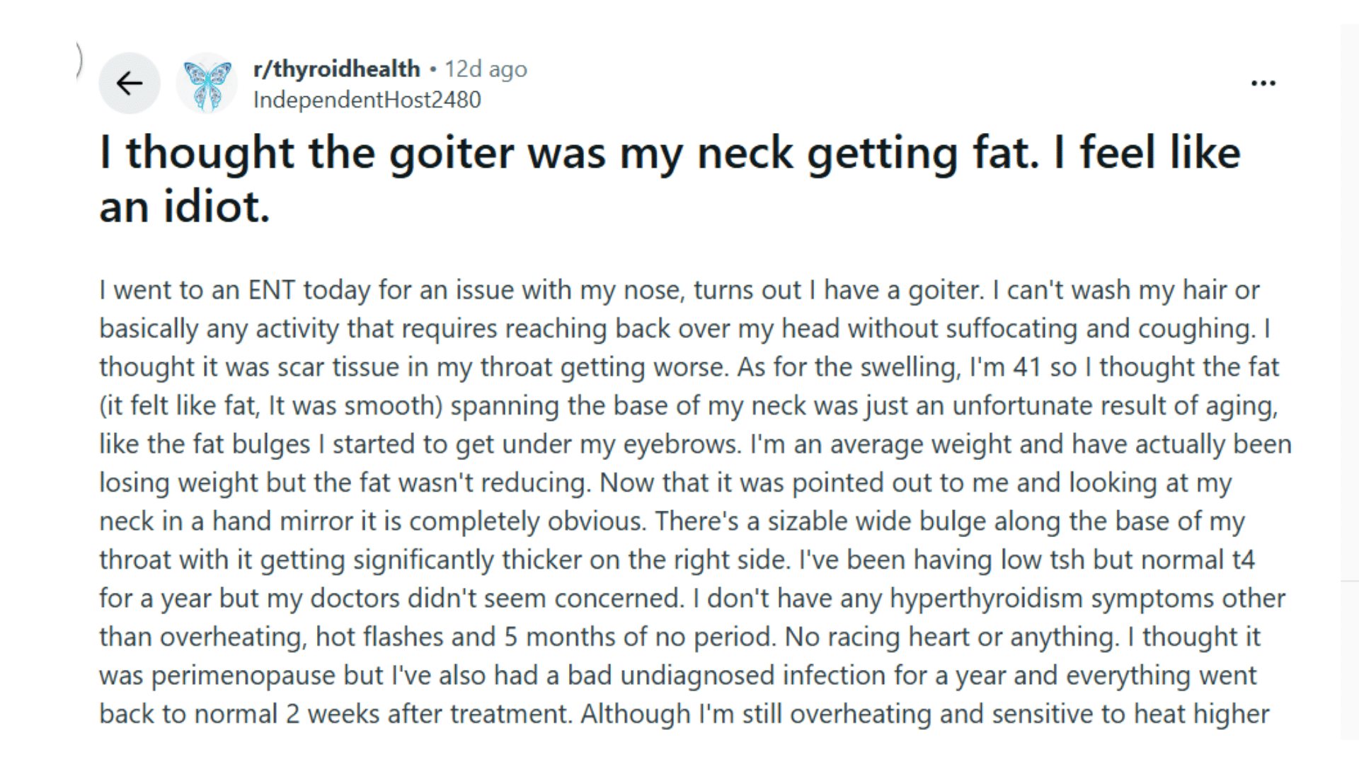 person noticing neck swelling from goiter combining medical care and lifestyle changes for thyroid support