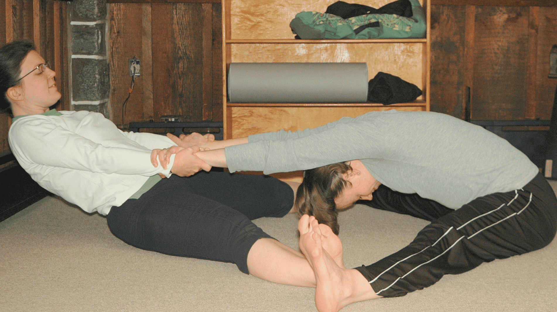 double wide leg forward fold