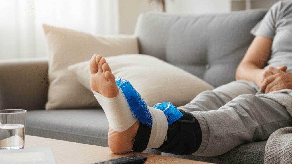 high ankle sprain recovery time