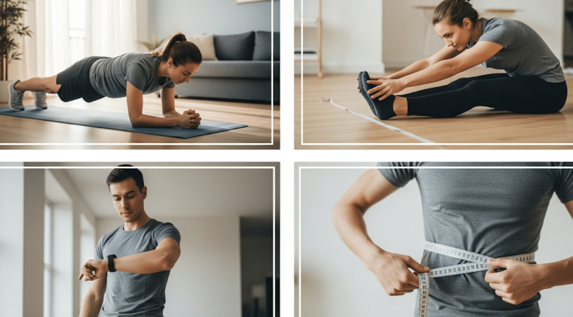 how to test and measure each fitness component at home