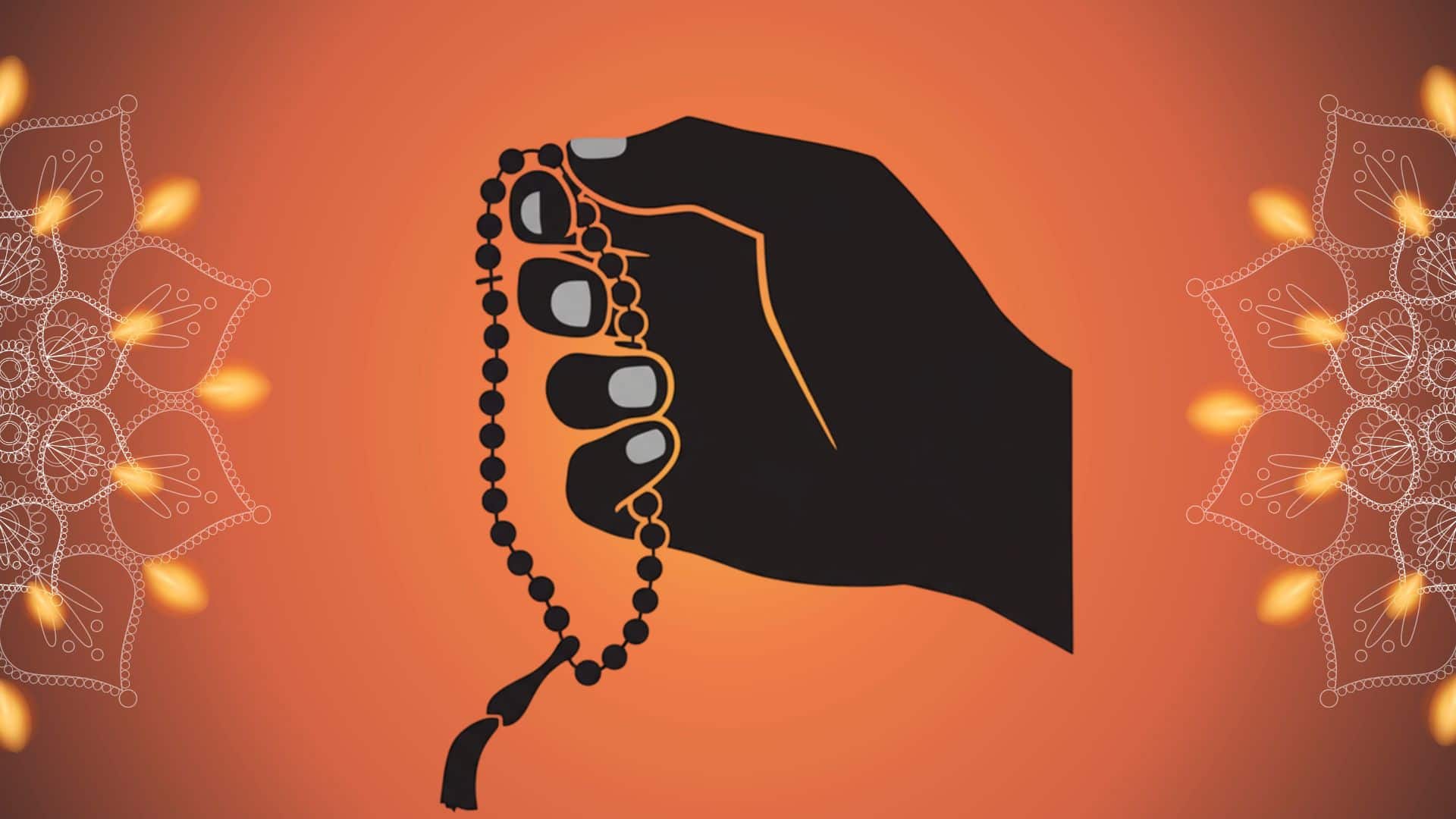 mala beads yoga symbol