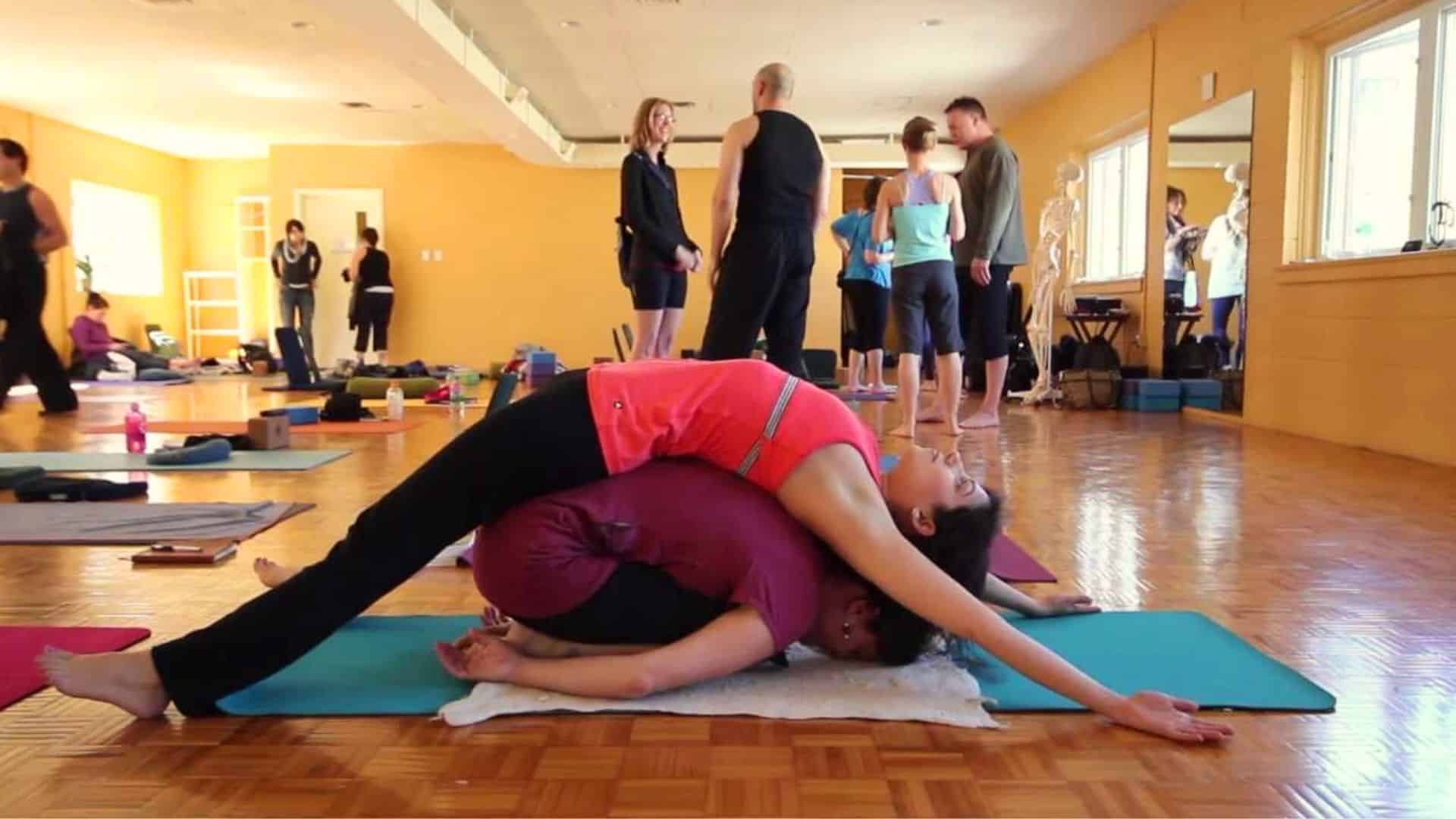 partner child s pose with support