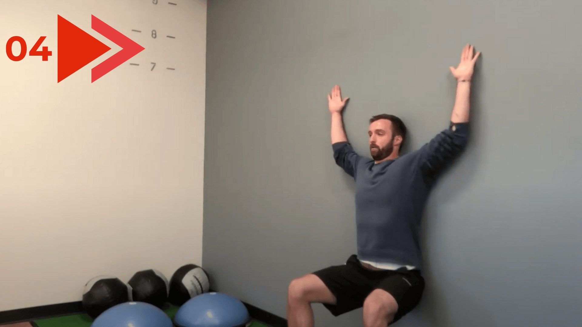 step 4 add intensity with wall sit optional