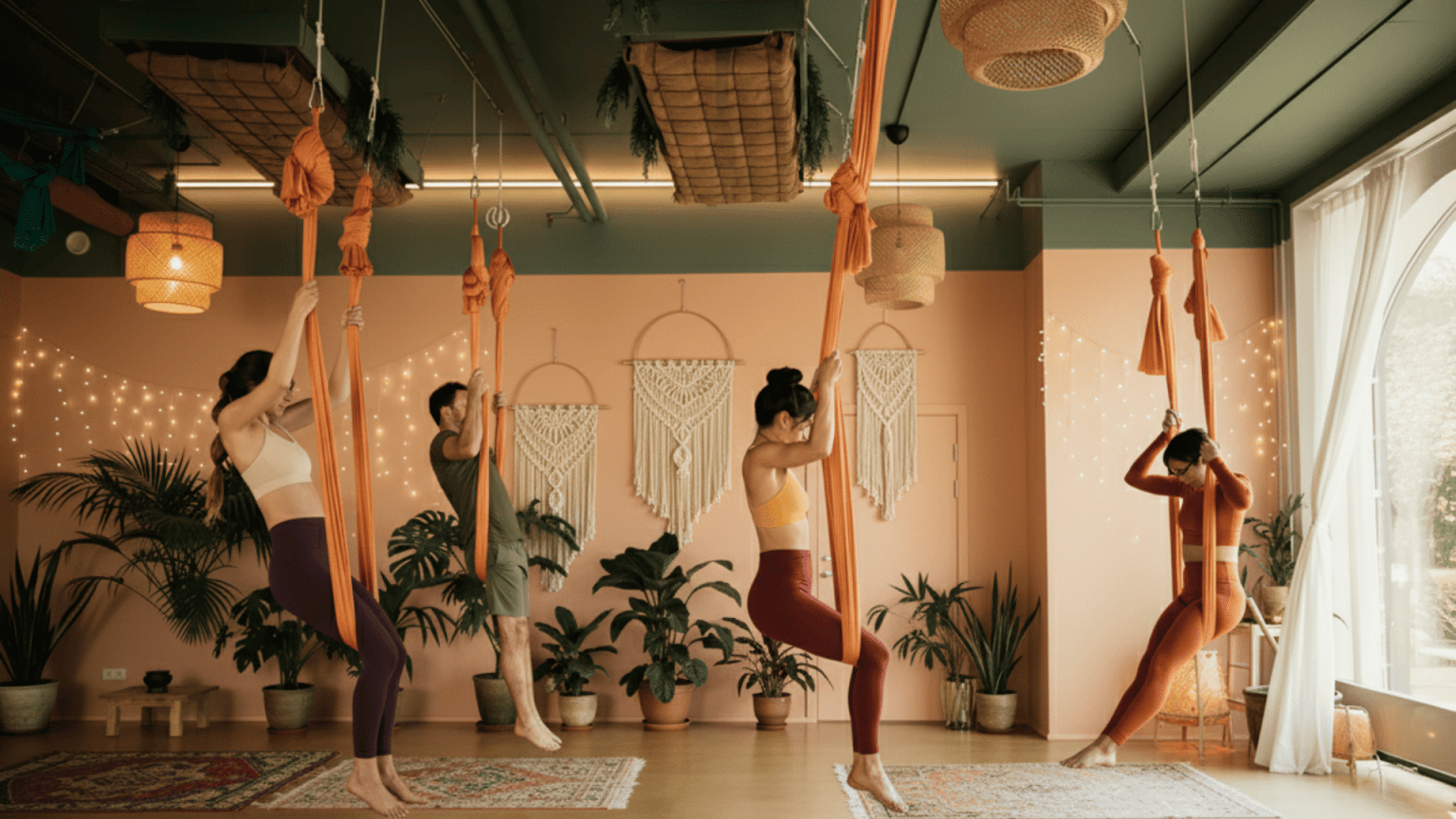 Aerial Yoga Explained: Benefits, Poses, & Beginner Tips - My Fitness Yoga