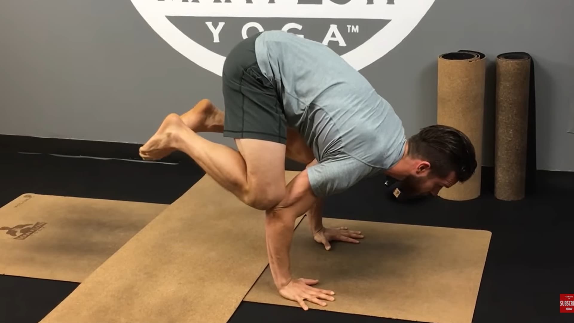 hold both feet off the ground, engage core and legs, and keep shoulders relaxed