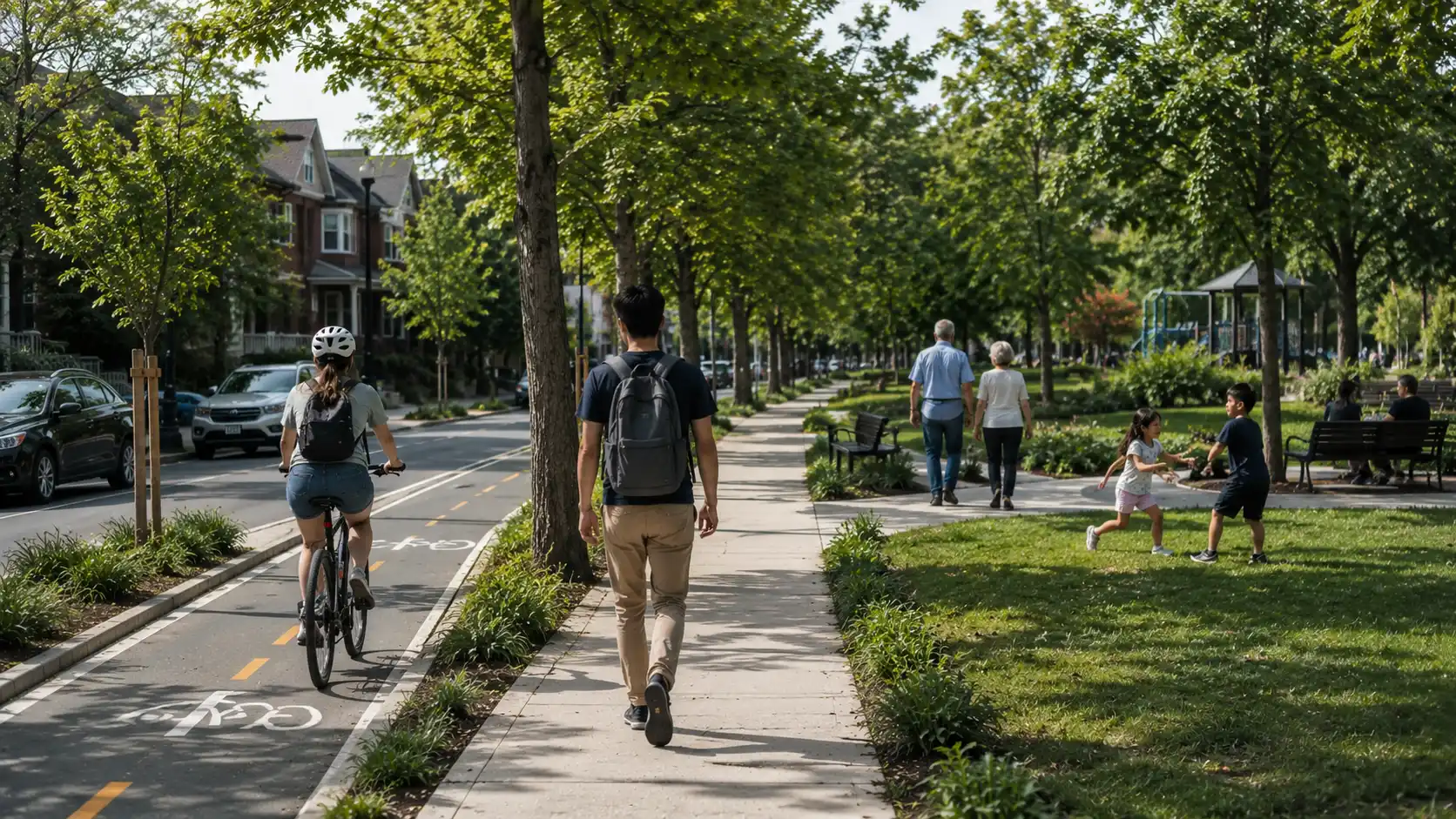 split image showing walking litter pickup outdoor exercise and reusable water habits for environmental health