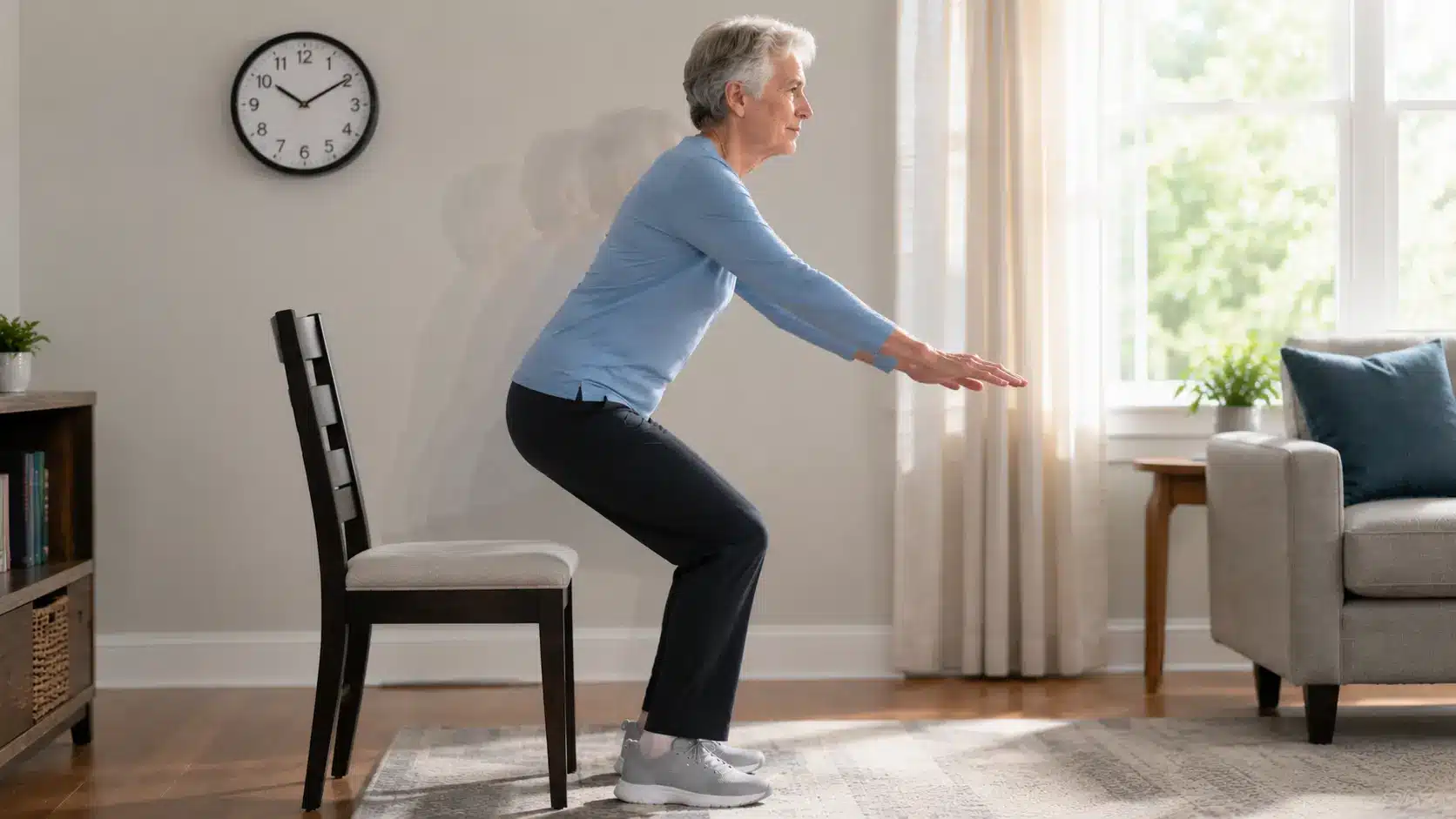 pause before sitting